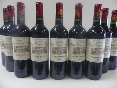 null 9 bouteilles de Canon Fronsac Château Vray Canon Boyer Récoltant 2013