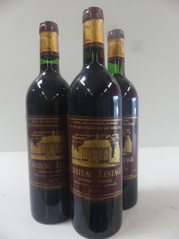 null 3 bouteilles Château Lestage Listrac Grand Cru Bourgeois Supérieur - Bouteilles...