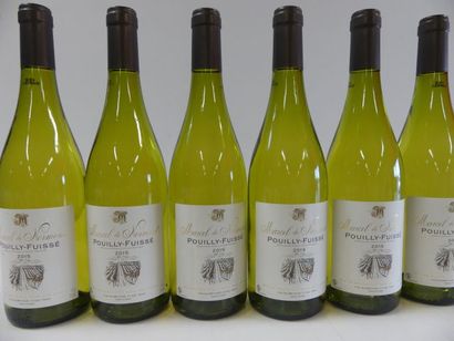 null 6 bouteilles de Pouilly Fuissé 2015 Bourgogne Marcel de Normont