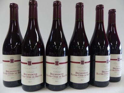 null 6 bouteilles de Hautes Côtes de Beaune 2017 Antoine de Courcelle