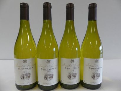 null 4 bouteilles de Saint Véran 2015 Bourgogne Marcel de Normont