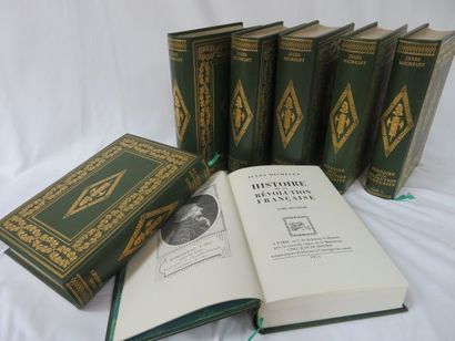 null Jules MICHELET "Histoire de la Révolution française" 7 volumes. Jean de BONNOT,...