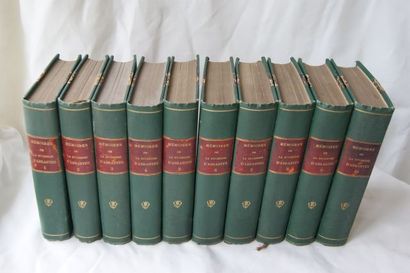 null "Mémoires de Madame La Duchesse d'Abrantès" Garnier, 10 volumes reliés.
