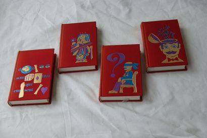 null TCHOU, 1970, lot de 4 volumes de la Bibliothèque des Jeux dont "Devinettes et...