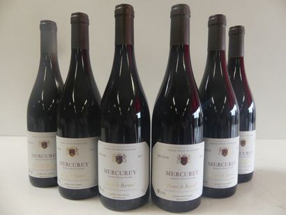 null 6 bouteilles de Mercurey 2015 Bourgogne Henri de Bareuil