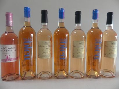 null Lot de 7 bouteilles : 3 Château du Carubier 2016 La Cuvée Ingénue Provence Médaillé...