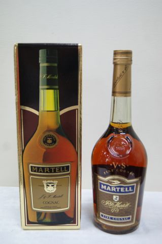 null Bouteille de Cognac Martel. 70 cl Dans son carton.