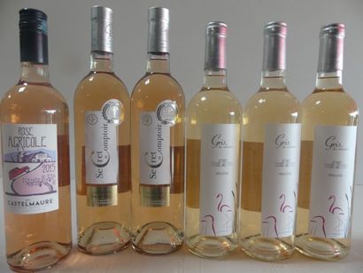 null Lot de 6 bouteilles : 2 Côtes de Provence 2015 Le Secret du Comptoir Médaillé...