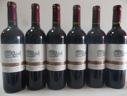 null 6 bouteilles Côtes de Bordeaux 2012 Château Tertre de Graveline - Mis en bouteille...