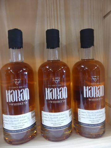 null 3 bouteilles de Whisky Rare Haran 2009 Edition Limitée - Bouteilles numérotées...
