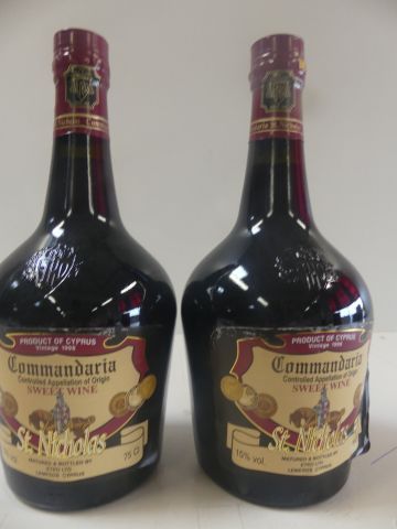 null 2 Liqueurs Vintage Cyprius La Commandaria Sweet Wine Saint Nicolas 75 cl 15...