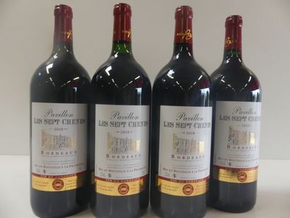 null 4 Magnums Bordeaux Le Pavillon des 7 Chênes Récoltant 2018