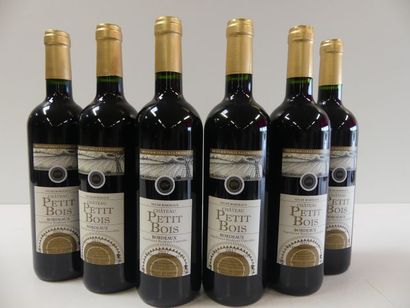 null 6 bouteilles de Bordeaux 2017 Château Petit Bois La Cuvée Traditionnelle Domaine...