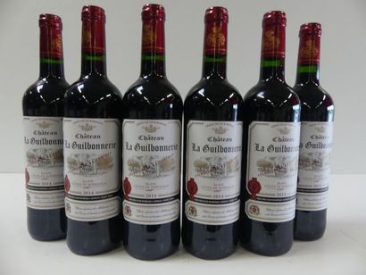 null 6 bouteilles de Côtes de Bordeaux 2014 Château La Guilbonnerie Cuvée Limitée...