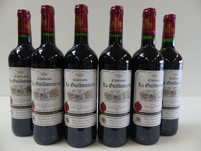 null 6 bouteilles de Côtes de Bordeaux 2014 Château La Guilbonnerie Cuvée Limitée...
