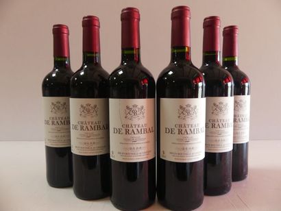 null 6 bouteilles de Château de Rambal 2008 - AOC Cadillac Côtes de Bordeaux Réc...