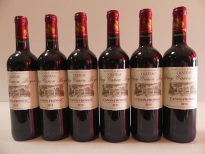 null 6 bouteilles de Canon Fronsac Château Vray Canon Boyer - Récoltant 2013