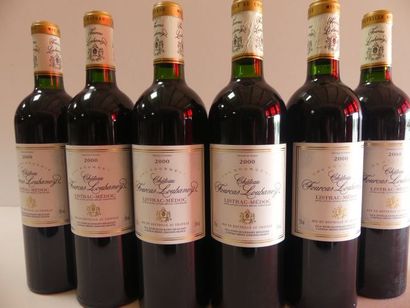 null 6 bouteilles de Château Fourcas Loubaney 2000 AOC Listrac Médoc Cru Bourgeo...