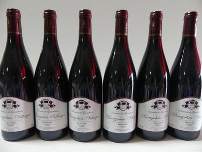 null 6 bouteilles de Domaine de Grandemont 2014 Beaujolais Village Elevage fût Chêne...