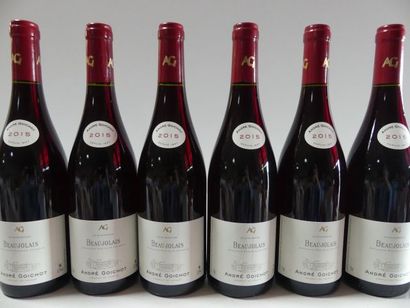 null 6 bouteilles de Beaujolais 2015 André Goichot