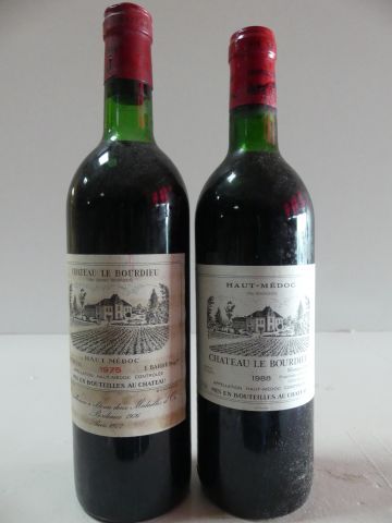 null 2 bouteilles de Château Le Bourdieu Cru Bourgeois Haut Médoc Niveau bon 1 de...