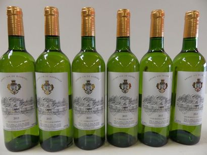 null 6 bouteilles de Château Plégat la Gravière 2013 Graves blanc le Cadet