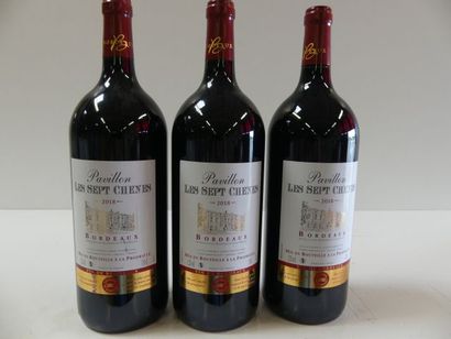 null 3 Magnums Pavillon les 7 Chênes Bordeaux 2018 Récoltant