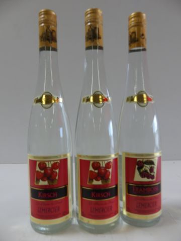 null 3 bouteilles d'Eau de Vie de Kirsch Lemercier 70 cl 42 % vol