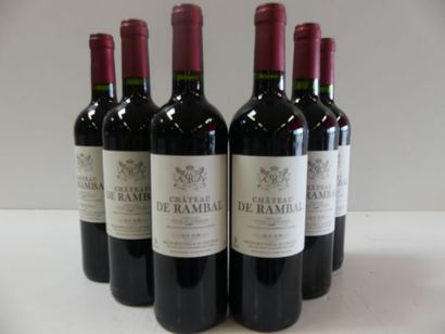 null 6 bouteilles de Château de Rambal 2008 Bordeaux Côtes de Bordeaux