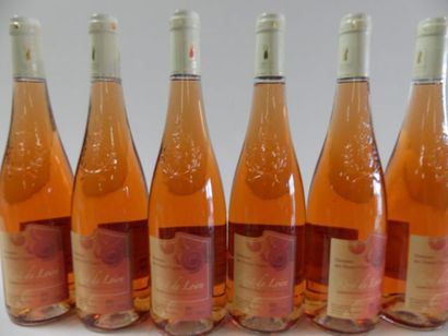null 6 bouteilles de Domaine des Hautes Vignes 2015 Rosé de Loire Sec