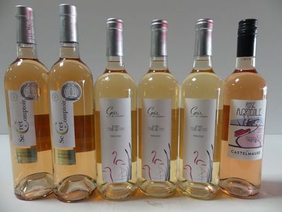 null Lot de 6 bouteilles : 2 Côtes de Provence 2015 Le Secret du Comptoir Médaillé...