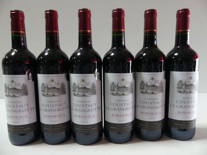 null 6 bouteilles de Château Coustaut La Grangeotte 2017 Bordeaux Récoltant Médaillé...