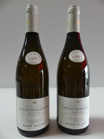 null 2 bouteilles de Corton Charlemagne 2001 Grand Cru André Goichot