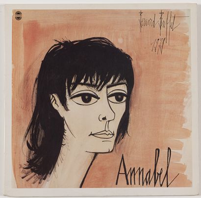 Bernard BUFFET (1928-1999) Annabel, 1979.
Pochette illustrée par
Bernard Buffet et... Gazette Drouot