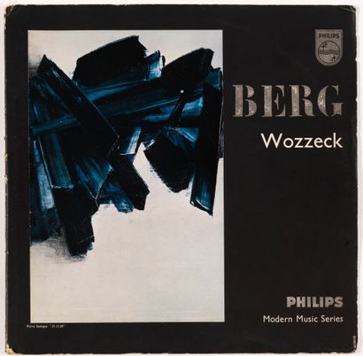 Pierre SOULAGES (né en 1919) 
Berg. Wozzeck,1961
Pochette illustrée par Pierre Soulages... Gazette Drouot