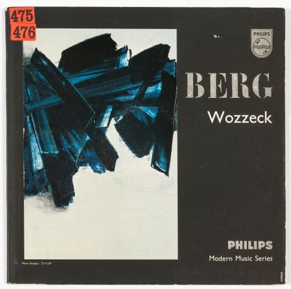 Pierre SOULAGES (né en 1919) Berg. Wozzeck,1961
Pochette illustrée par Pierre Soulages... Gazette Drouot