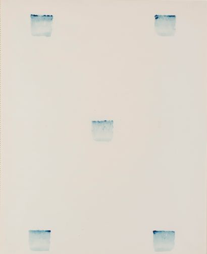 NIELE TORONI (né en 1937) 
Sans titre, Empreintes de pinceau n°50 répétées à intervalles...