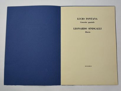 Lucio FONTANA (1899-1968) Concetto spaziale Leonardo SINISGALLI 
Collection « Le...