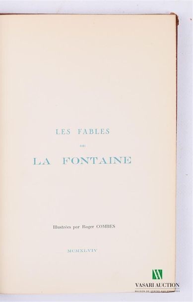null DE LA FONTAINE Jean - Les fables - Editions Dominique 1949 - un volume in-8°...