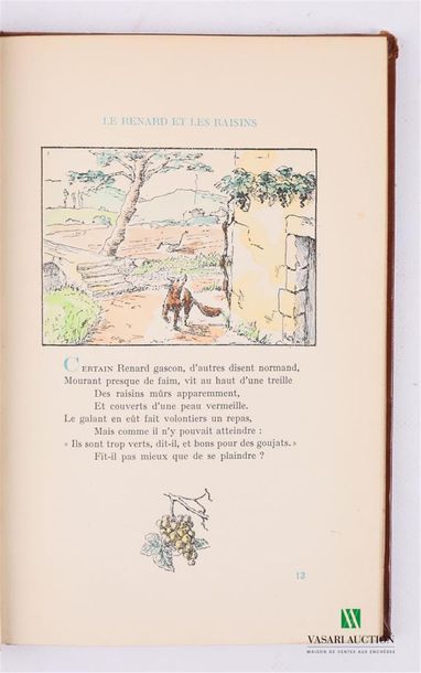 null DE LA FONTAINE Jean - Les fables - Editions Dominique 1949 - un volume in-8°...