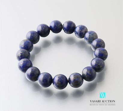 null Bracelet de perles de lapis lazuli
Diam. : 6 cm