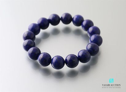 null Bracelet de perles de lapis lazuli naturel
Diam. : 6 cm