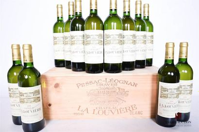 null 12 bouteilles	CHÂTEAU LA LOUVIÈRE	Graves blanc	1998
	Et. impeccables. N : 6...