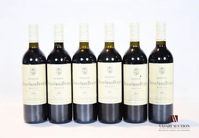 null 6 bouteilles	CHÂTEAU BRANAS GRAND POUJEAUX	Moulis	1997
	Et. tchées (avec 2 accrocs)....