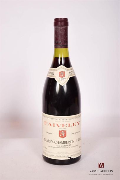 null 1 Bouteille	GEVREY CHAMBERTIN 1er Cru Les Cazetiers mise Faiveley		1987
	Et....