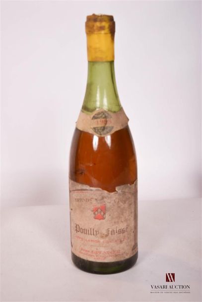 null 1 Bouteille	POUILLY FUISSÉE mise René Grendier nég.		1959
	Et. fanée, tachée...