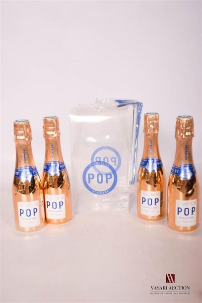 null 4 x 0,20 cl	Champagne POMMERY "Pop" Brut		2002
	Belles bouteiles dorées. En...