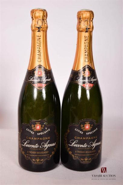 null 2 Bouteilles	Champagne LECONTE AGNUS Cuvée Spéciale Brut		NM
	Et. excellentes....
