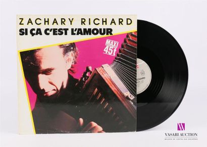 null ZACHARY RICHARD - Si ca c'est l'amour
1 Disque Maxi 45T sous pochette cartonnée
Label...