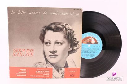 null GERMAINE SABLON - Les belles années du music hall - Vol 16
1 Disque 33T sous...